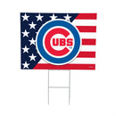 Chicago Cubs Stars & Stripes Yard Sign