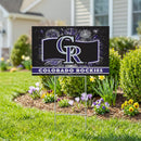 Colorado Rockies Yard Sign, Patriotic