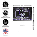 Colorado Rockies Yard Sign, Patriotic