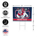 Fresno State Yard Sign, Patriotic