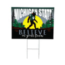 Michigan State University Yard Sign, Bigfoot
