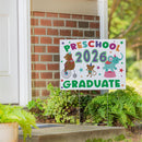 This Calls For Cake Graduation 2026 Yard Sign, "Preschool 2026 Graduate", 24"x18"