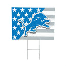 Detroit Lions Stars & Stripes Yard Sign