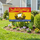 Canada New Brunswick Yard Sign with H-Stake, 24"x18"