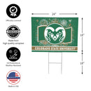 Colorado State University Yard Sign, Patriotic