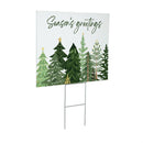 Shades of Emerald Yard Sign, "Seasons Greetings", 24"x18"