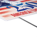 Red White & Bloom Yard Sign with H-Stake, 250 America The Beautiful, 24"x18"