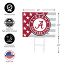 Alabama Crimson Tide Stars & Stripes Yard Sign