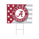 Alabama Crimson Tide Stars & Stripes Yard Sign