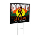 Oklahoma State University Yard Sign, Bigfoot