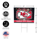 Kansas City Chiefs Yard Sign, Patriotic