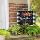Heart Of the Home Grandmother Yard Sign with H-Stake,"Grandkids Spoiled Here", 24"x18"