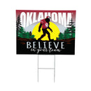 University of Oklahoma Yard Sign, Bigfoot