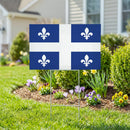 Canada Quebec Yard Sign with H-Stake, 24"x18"