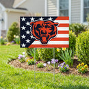 Chicago Bears Stars & Stripes Yard Sign