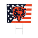 Chicago Bears Stars & Stripes Yard Sign