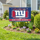 New York Giants Yard Sign, Patriotic