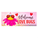 Love Bugs Welcome Horizontal Yard Sign