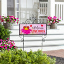 Love Bugs Welcome Horizontal Yard Sign