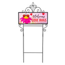 Love Bugs Welcome Horizontal Yard Sign