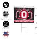 Ohio State University Coroplast Yard Sign, Patriotic