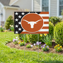 Texas Longhorns Stars & Stripes Yard Sign