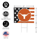 Texas Longhorns Stars & Stripes Yard Sign