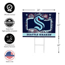 Seattle Kraken Yard Sign, Patriotic