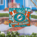 Miami Dolphins Yard Sign, Holiday