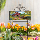 Patriotic Land PVC Horizontal Yard Sign, 20W"x 8"H