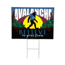 Colorado Avalanche Yard Sign, Bigfoot