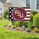 Florida State Seminoles Stars & Stripes Yard Sign