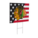 Chicago Blackhawks Stars & Stripes Yard Sign