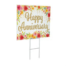This Calls For Cake Yard Sign with H-Stake, "Happy Anniversary", 24"x18"