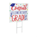 This Calls For Cake Graduation 2026 Yard Sign, "Congrats Elementary Grad!", 24"x18"