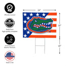 Florida Gators Stars & Stripes Yard Sign