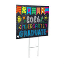 This Calls For Cake Graduation 2026 Yard Sign, "2026 Kindergarten Graduate", 24"x18"