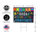 This Calls For Cake Graduation 2026 Yard Sign, "2026 Kindergarten Graduate", 24"x18"