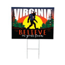 University of Virginia Yard Sign, Bigfoot