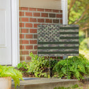 Red White & Bloom Yard Sign with H-Stake, Flag, 24"x18"