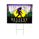 University of Washington Yard Sign, Bigfoot