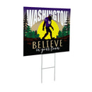 University of Washington Yard Sign, Bigfoot
