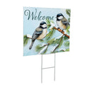 Snowbirds Chickadees Yard Sign with H-Stake, 24"x18"