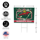 Minnesota Wild Yard Sign, Patriotic