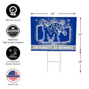 University of Memphis Yard Sign, Patriotic