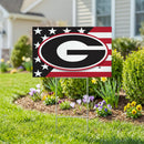 Georgia Bulldogs Stars & Stripes Yard Sign