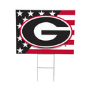 Georgia Bulldogs Stars & Stripes Yard Sign