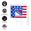 New York Rangers Stars & Stripes Yard Sign