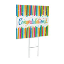 This Calls For Cake Yard Sign with H-Stake, "Congratulations!", 24"x18"