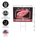 Detroit Red Wings Yard Sign, Patriotic